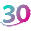 Number 30 multicolor