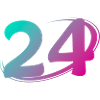 Nummer 24 mehrfarbig
