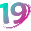 Nummer 19 mehrfarbig
