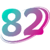 Nummer 82 mehrfarbig