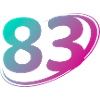 Nummer 83 mehrfarbig