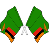 Two flags Zambia