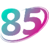 Nummer 85 mehrfarbig
