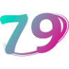 Nummer 79 mehrfarbig