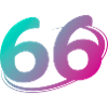 Nummer 66 mehrfarbig