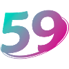 Nummer 59 mehrfarbig