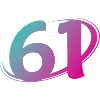Nummer 61 mehrfarbig