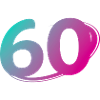Nummer 60 mehrfarbig