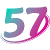 Nummer 57 mehrfarbig