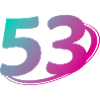 Nummer 53 mehrfarbig