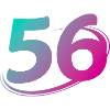 Nummer 56 mehrfarbig