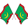 Two flags Mauritania