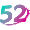 Nummer 52 mehrfarbig