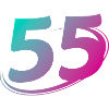 Nummer 55 mehrfarbig