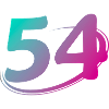 Nummer 54 mehrfarbig