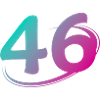Nummer 46 mehrfarbig