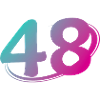 Nummer 48 mehrfarbig