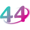 Nummer 44 mehrfarbig