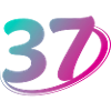 Nummer 37 mehrfarbig