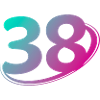 Nummer 38 mehrfarbig