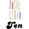 10th Anniversary Candle