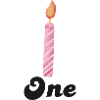 1st Anniversary Candle
