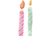 2nd Anniversary Candle