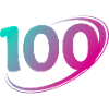 Nummer 100 Mehrfarbig