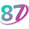 Nummer 87 mehrfarbig