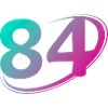 Nummer 84 mehrfarbig