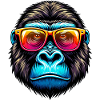 Gorillas with sunglasses
