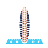 Surf Triangle (white outline)
