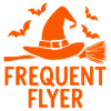Halloween Frequent Flyer Saying Quote