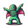 Funny Dancing Cthulhu Tentacle Creature