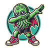 Funny Dabbing Cthulhu Dabbing Design