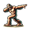 Dabbing Bigfoot Funny Dabbing Design