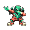 Dabbing drôle Cthulhu Dabbing Design