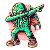 Funny Dabbing Cthulhu Dabbing Design