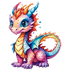 Aquarelles de dragon