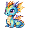Aquarelles de dragon