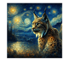 Lynx ibérique Nuit étoilée