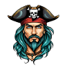 Pirate Neo Traditional Style