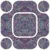 Purple Aztec Abstract
