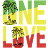 One Love Jamaica Kläder Rasta Reggae Musik