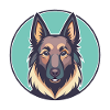 Belgian Sheepdog Dog Breed Cartoon Kawaii Clipart