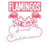 Flamingo Laughter Heart Saying Gift