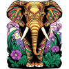 Éléphant Pop Art
