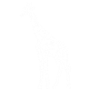 Oeuvre d’art géométrique girafe