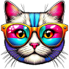 Puss with sunglasses