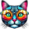 Puss with sunglasses
